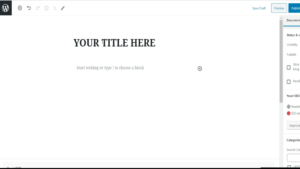 Add a poat to a wordpress website