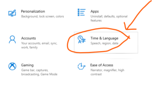 Click Time & Language
