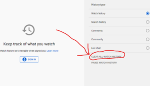 Delete YouTube Watch History