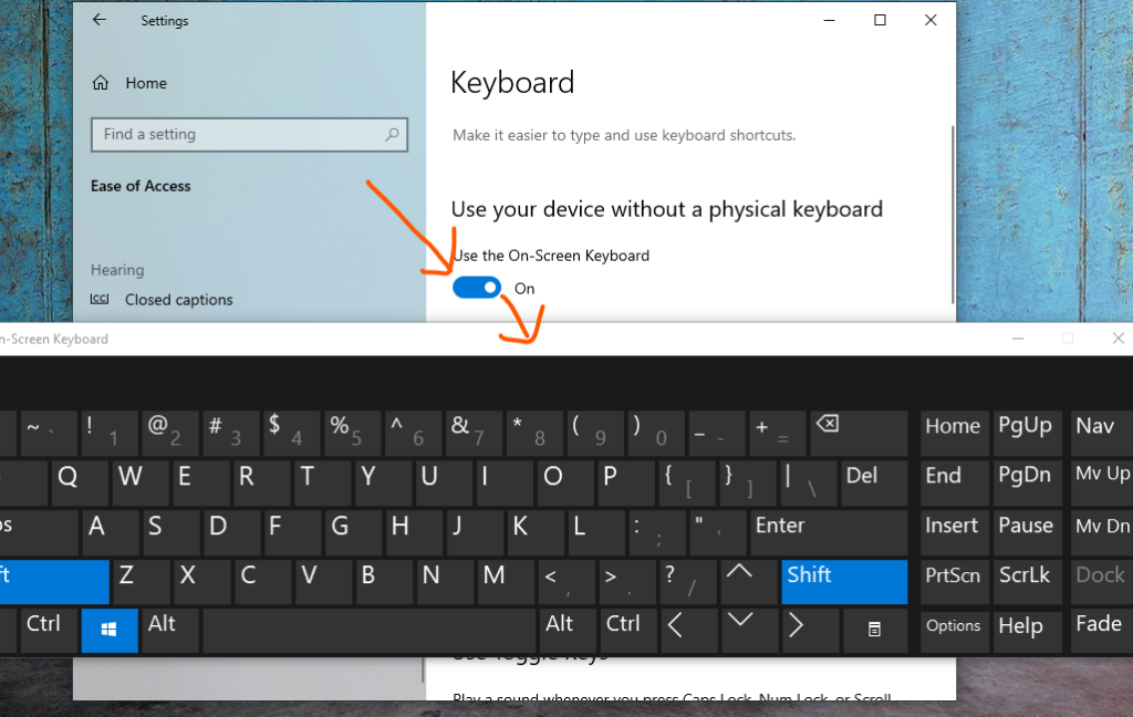 On Screen Keyboard Windows 10 Enable On Screen Keyboard - Vrogue